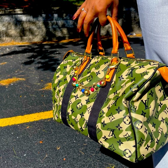 TAKASHI MURAKAMI X LOUIS VUITTON MONOGRAMOUFLAGE SPEEDY 35 - Picture 7 of 8